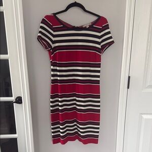 Banana Republic Red and Black Dress